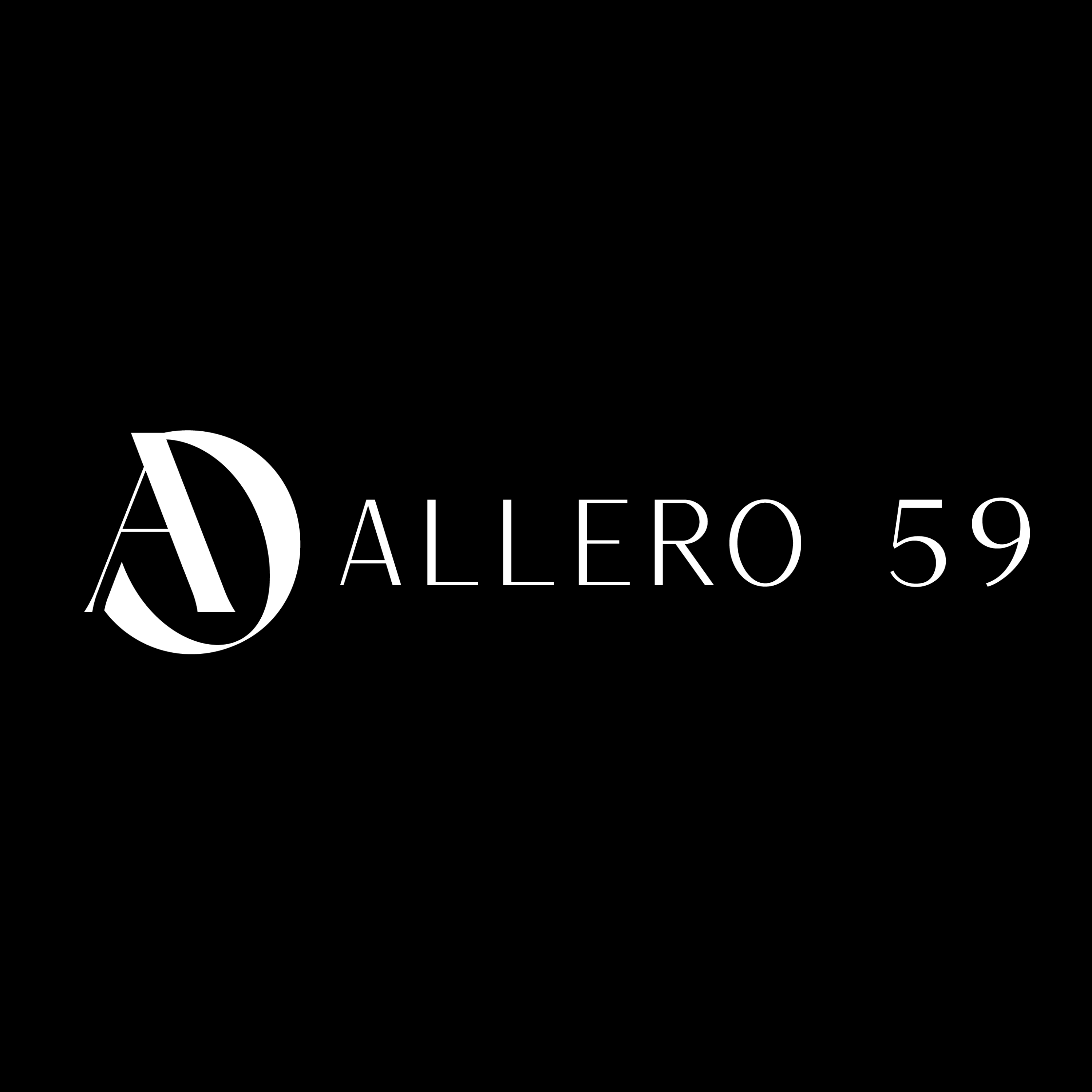 A black background with white text that reads "ALLERO 59".